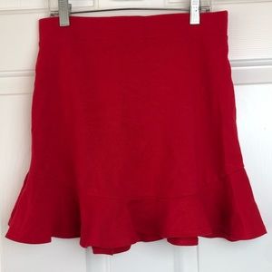 GAME DAY Red Cotton Skirt